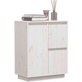  Komoda bijela 60 x 34 x 75 cm od masivne borovine | shoptok.hr
