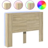 Maison Chic posteljno vzglavje - vzglavna omarica - nočna omarica led sonoma hrast 140x16,5x103,5 cm, (21705627) | Shoptok.si