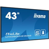Iiyama Monitor 108 cm (42,5") LH4360UHS-B2AG 3840x2160 LFD VA 6,5ms 3xHDMI 2xUSB2.0 Zvočniki 2x10W NTSC87% RJ45 RS-232 ProLite, (5000336387) | Shoptok.si