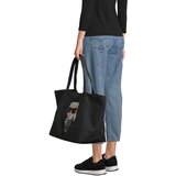 Karl Lagerfeld Shopper torba 'Ikon' svijetlosiva / crna | shoptok.hr