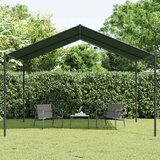 Gazebo 4 x 4 x 2 6 m Sivosmeđa Poliester i čelik Cijene