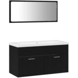  Set namještaja za kupaonicu 3 kom. Crni hrast Konstruirano drvo | shoptok.hr