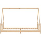  Otroški posteljni okvir 90x200 cm trdna borovina, (20787656) | Shoptok.si