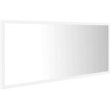 vidaXL led kopalniško ogledalo belo 100x8,5x37 cm iverna plošča | Shoptok.si