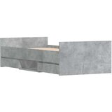  Kreveta s uzglavljem i podnožjem boja betona 100 x 200 cm | shoptok.hr