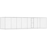  Kavez za pse Srebrno 800 x 200 x 200 cm Cinkani čelik | Eponuda.ba
