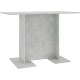  Blagovaonski stol siva boja betona 110 x 60 x 75 cm od iverice | shoptok.hr