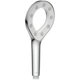 CAMARGUE Ročna prha Bari (Število funkcij: 1 kos, Premer: 12 cm, Krom/bela) | Shoptok.si