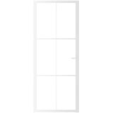  Unutarnja vrata 83 x 201,5 cm Bijela od ESG stakla i aluminija | Eponuda.ba
