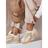 DStreet Sneakersy damskie na platformie STREETLY beżowe | shoptok.hr