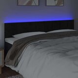  Uzglavlje crno 160x5x78/88 cm baršunasto | shoptok.hr
