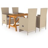  5-dijelni vrtni blagovaonski set bež | shoptok.hr