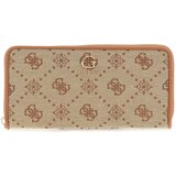 Guess Denarnice Neda Slg Large Zip Around Bež Cene