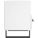 vidaXL Nočna omarica bela 40x35x47,5 cm inženirski les | Shoptok.si