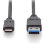 Digitus Kabl USB-C na USB-A 1m crni Cene