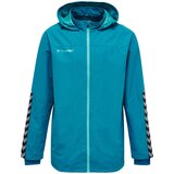 Hummel Športna jakna 'Authentic' cijansko modra / dimno-siva / črna Cene