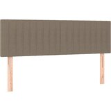  Krevet s oprugama i madracem smeđesivi 140 x 190 cm od tkanine | shoptok.hr