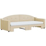 vidaXL dnevni krevet na razvlačenje krem 80 x 200 cm od tkanine | shoptok.hr
