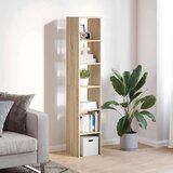 vidaXL Knjižne omare 2 kosa zložljiva sonoma hrast 30x30x80cm inž. les | Shoptok.si