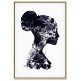 Slika - Abstract Profile (1 Part) Vertical 60x90 U prirodnom drvenom okviru | shoptok.hr