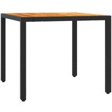  3-dijelni bistro set s jastucima crni od poliratana | shoptok.hr