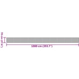  Tepih pravokutni crni 70 x 1000 cm od bambusa | shoptok.hr