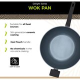  BE Living Wok tava Delight Black 32 cm | Shoptok.si