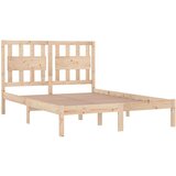  Okvir za krevet od masivnog drva 120 x 190 cm mali bračni | shoptok.hr