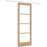 Klizna vrata ORKDAL 73,5 x 198,5 cm Masivna borovina i staklo | shoptok.hr