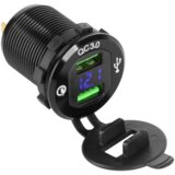  2xUSB auto punjač s funkcijom brzog punjenja i voltmetrom Cijene
