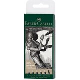  Set Pitt artist pk6 Black Faber-Castell 167154 blister | Eponuda.com