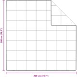 vidaXL Prešitke in odeje Bela 200 x 200 cm Puh | Shoptok.si