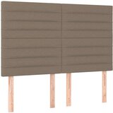  Box spring postelja z vzmetnico taupe 140x190 cm blago, (20897043) | Shoptok.si