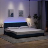  Okvir za krevet bez madraca Hanko plavi 200x200 cm od tkanine | shoptok.hr