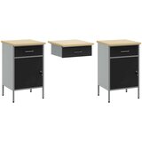  Set radnih ormarića s ladicama s pohranom 10 kom. Crna | shoptok.hr
