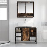  Kupaonski ormarić za umivaonik boja hrasta 80x33x60 cm drveni | shoptok.hr
