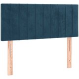 Krevet s oprugama i madracem tamnoplavi 120 x 190 cm baršun | Eponuda.com