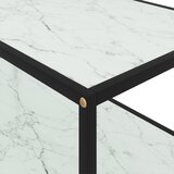  Stolić za kavu bijeli 100 x 50 x 35 cm od kaljenog stakla | Eponuda.ba