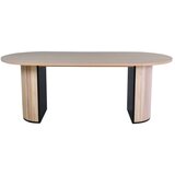 Venture Home Bianca ovalni blagovaonski stol 200 × 90 cm, izbijeljeni (whitewash) | shoptok.hr