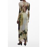 Desigual WOMEN&#39;S LONG DRESS GREEN | Shoptok.si