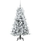 vidaXL Umjetno božićno drvce s nogom s stalakom Zelena 150 cm PE i PVC | shoptok.hr