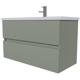 OMEGA PANELI kupaonski ormarić soft gap, 100 cm, mat zeleni | shoptok.hr