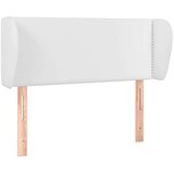  Vzglavje z ušesi bel 83x23x78/88 cm umetno usnje, (20739574) | Shoptok.si