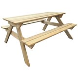  Miza za piknik 150x135x71,5 cm lesena Cene