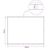  Zaslon za privatnost na balkonu 150 x 200 cm | shoptok.hr