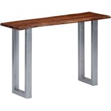  Konzolni stol 115 x 35 x 76 cm masivno drvo bagrema i željezo | shoptok.hr