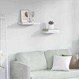  Stenska polica 2 pcs Beli marmor 40 x 23,5 x 4 cm, (5000200436) | Shoptok.si