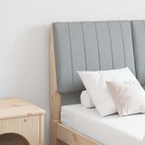  Tapecirani uzglavlje Svijetlo siva 120 cm Čvrsto borovo drvo | shoptok.hr