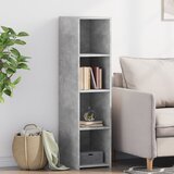 vidaXL Visoka omara betonsko siva 30x41x124 cm inženirski les Cene