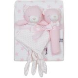 Jungle dekica celoletna medvedek set pink | Shoptok.si